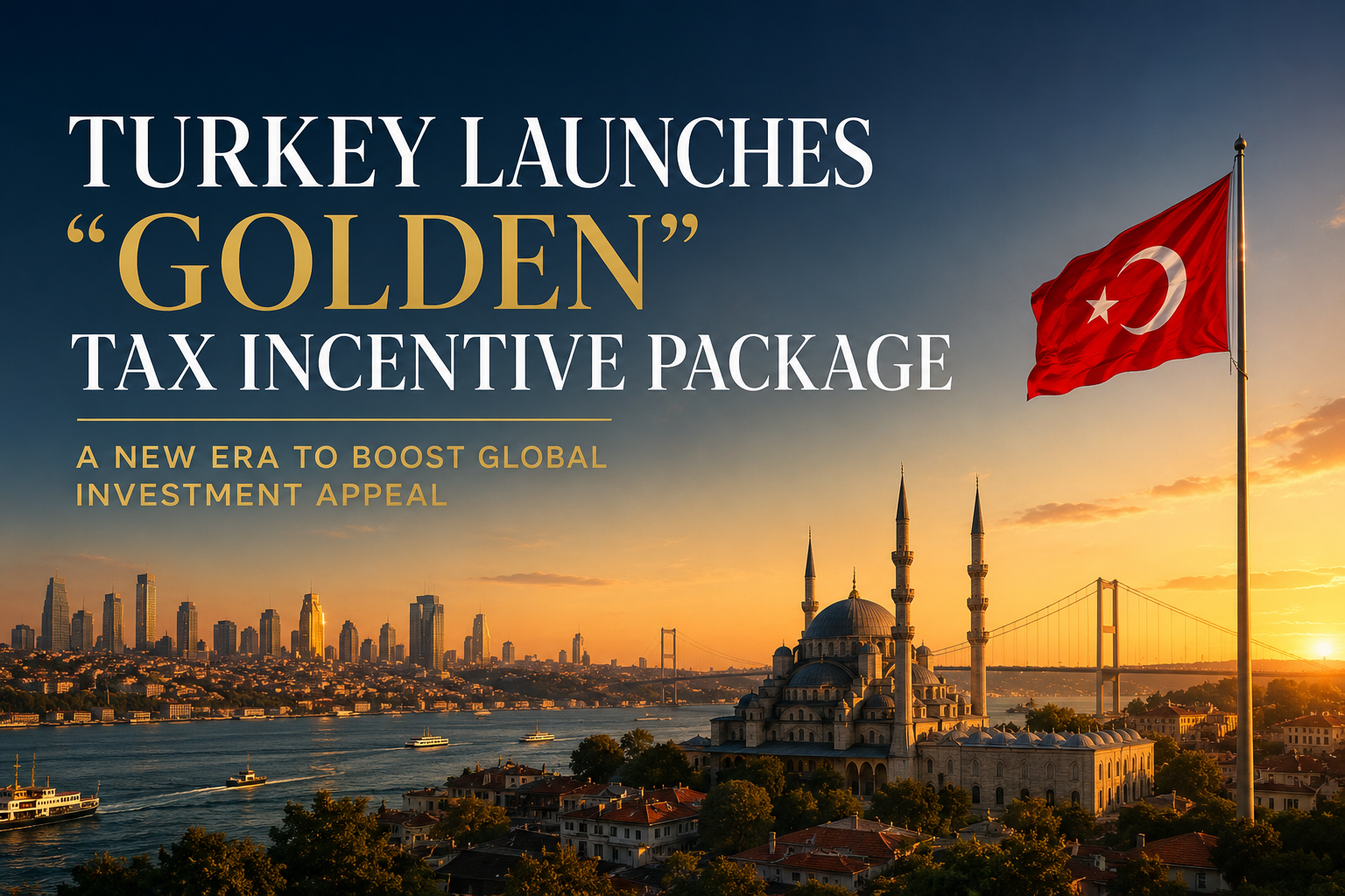 Turkey Launches "Golden" Tax Incentive Package to Boost Global Investment Appeal