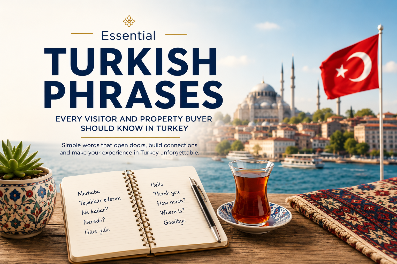 Essential Turkish Phrases Every Visitor and Property Buyer Should Know in Turkey