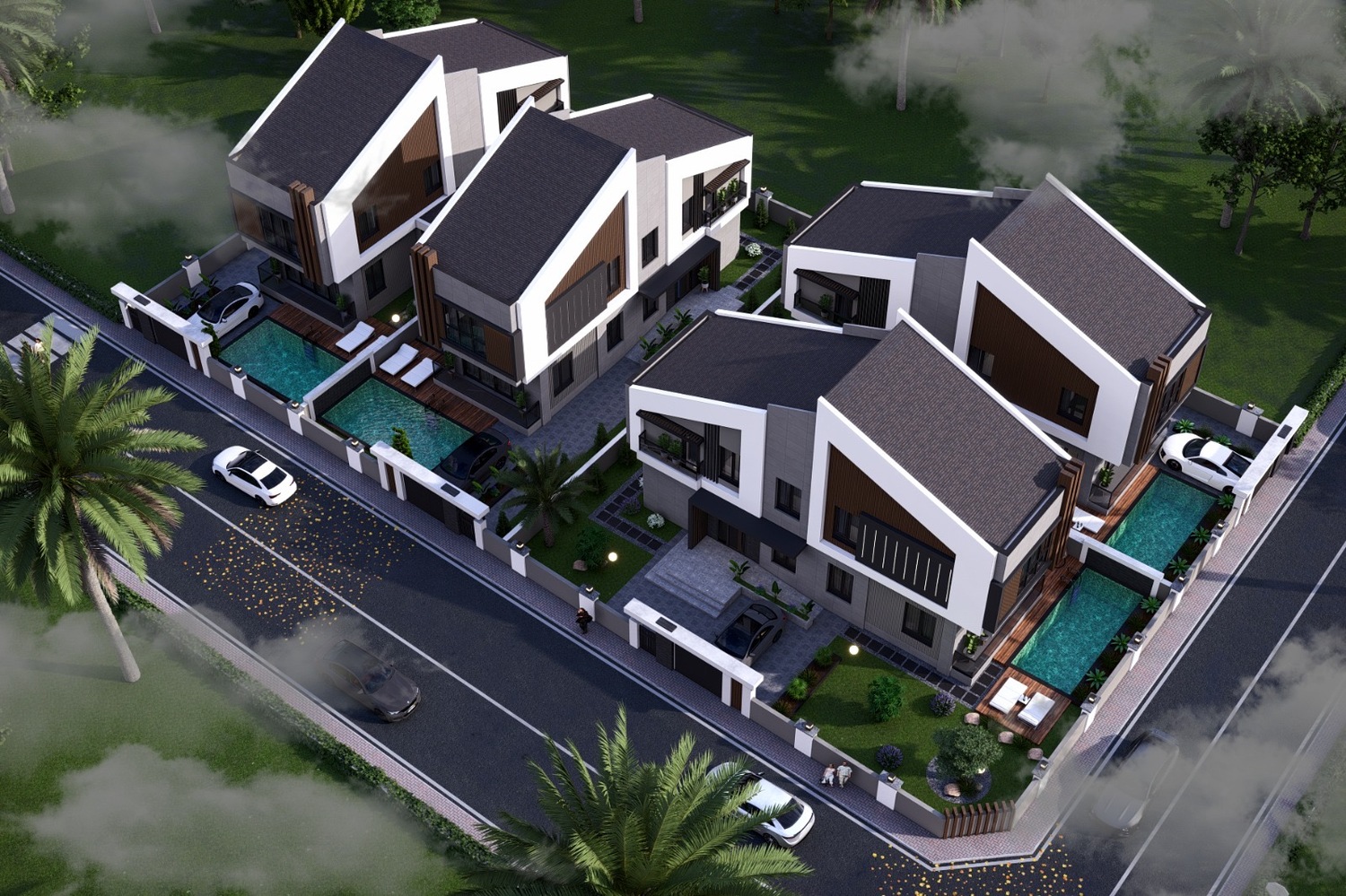 Dağ Manzaralı Antalya'da Satılık Lüks Villalar