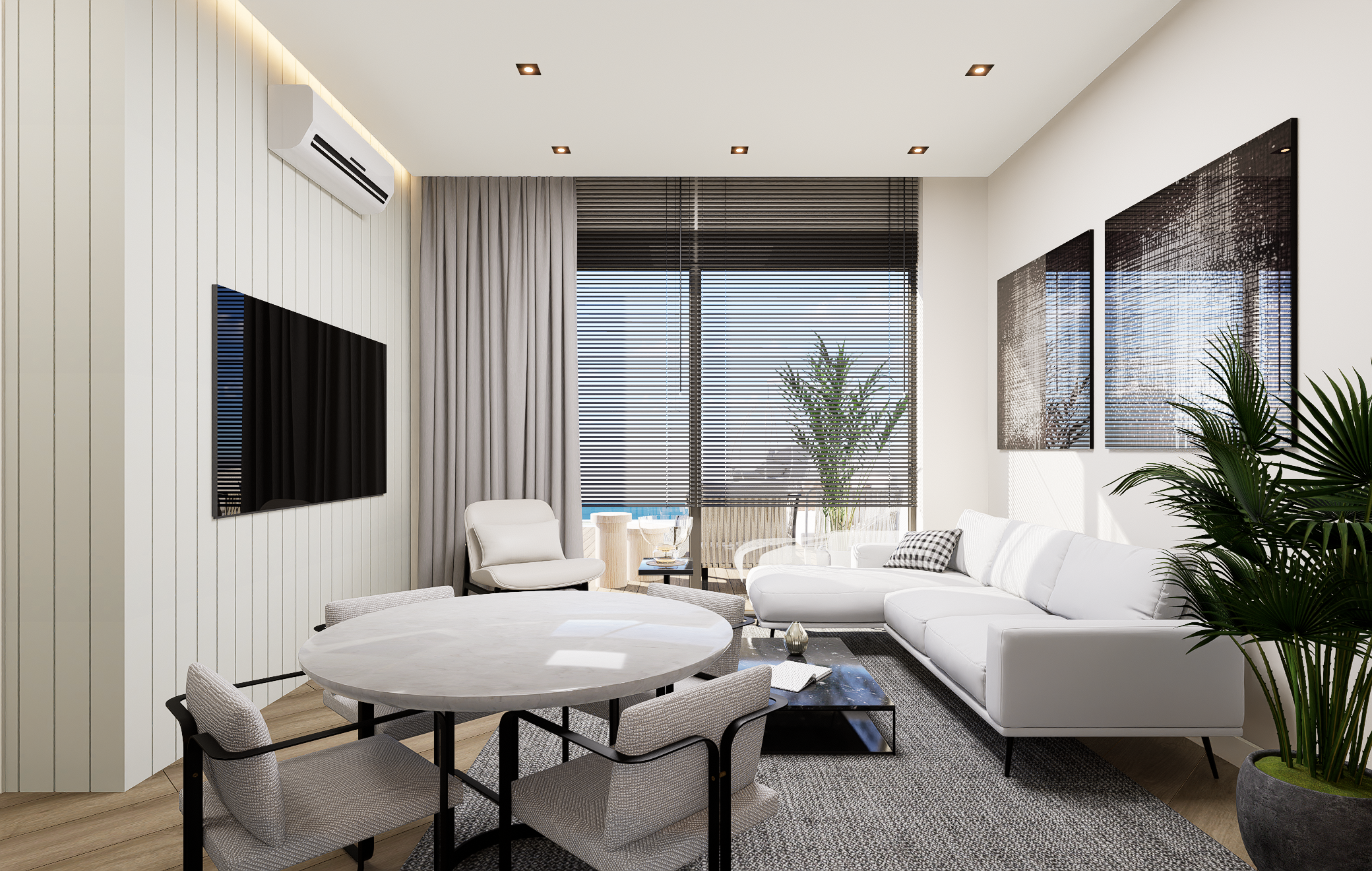 شقق فاخرة 2+1 في مشروع سكني حصري في أنطاليا بالقرب من شاطئ لارا